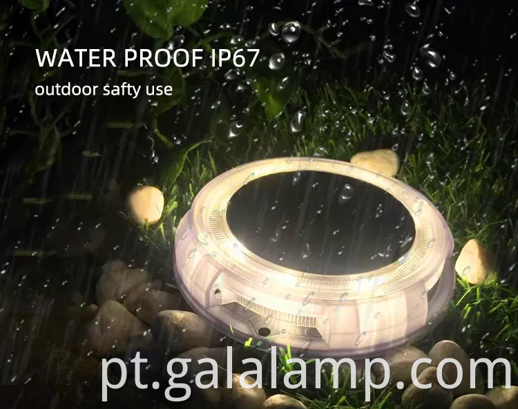 Luzes solares LED ecológicas para espaços ao ar livre